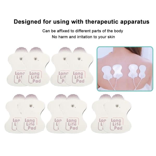 10x elektrodeudskiftning til Omron Massagers Long Life Pad 10 stk (YD)-FX-