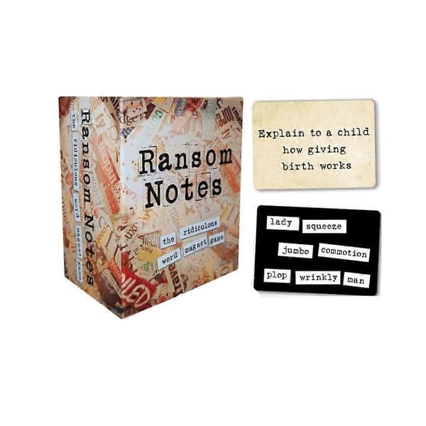 Ransom Notes Det roliga magnetiska ordpartyspelet för 3+ spelare-FX-
