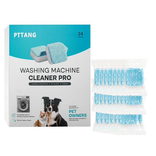 24 Pcs. Washing Machine Cleaning Tablets - 12 Month Supply for Pet Owners