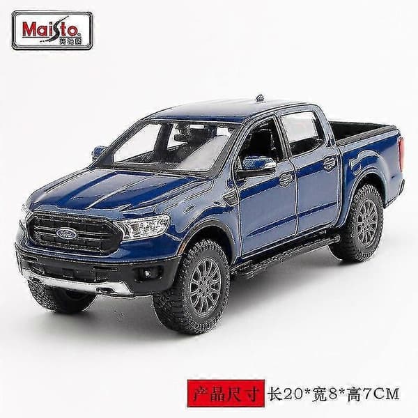 Legetøjsbiler 1:27 Ford Ranger meget detaljeret trykstøbt præcisionsmodel bilmodel samling julegave-FX-