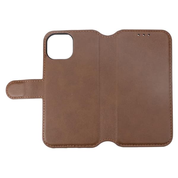 iPhone 15 lompakkokotelo nahkaa Rvelon - Ruskea-FX-