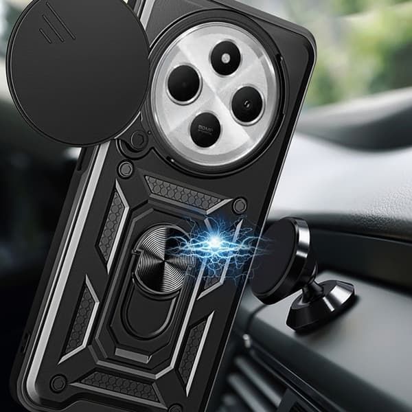 Xiaomi Redmi 14C -puhelinkotelo CamShield Pro Musta-FX-