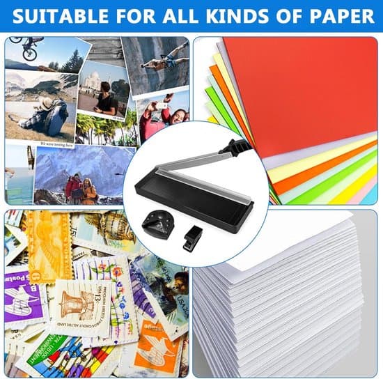 A4 paper cutter with lever and rounded corners, manual cutting device for paper and cardboard-FX-