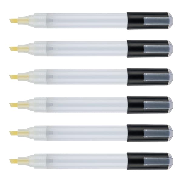 6 Pieces Empty Refillable Paint Markers Empty Acrylic Paint Pen Refillable Paint Pen Empty Refillable Marker for Rock Painting-FX-
