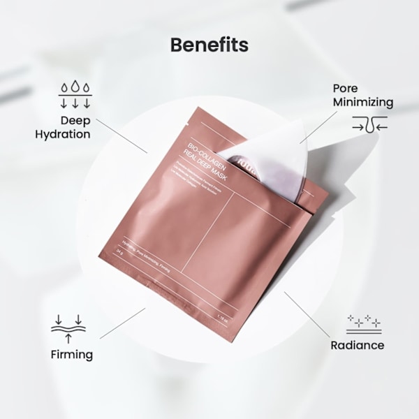 5 stk. Biodance Bio-Collagen Real Deep Mask – Collagen Sheet Ansigtsmaske til Natten