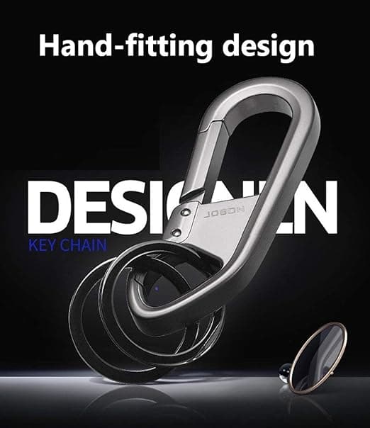 Zinc Alloy Keychain, Strong Carabiner Shape, Key Ring, Key Holder-FX-