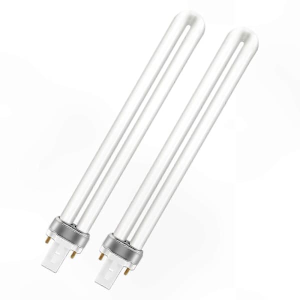 2-pack 11W CFL Bulbs Warm White 2700K 890lm, 2-Pin Base Energy Saving Home Lighting-FX-