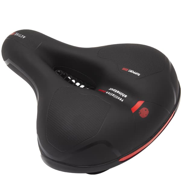Ergonominen polkupyörän satula geelipehmusteella ja kaksoisjousilla -FX-