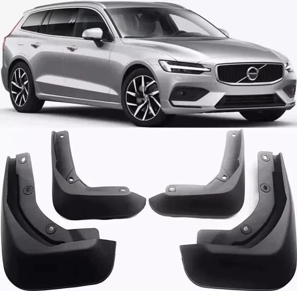 Kompatibelt støbt stænklapsæt til 2019-2024 Volvo V60 Stationcar[CH]-FX-