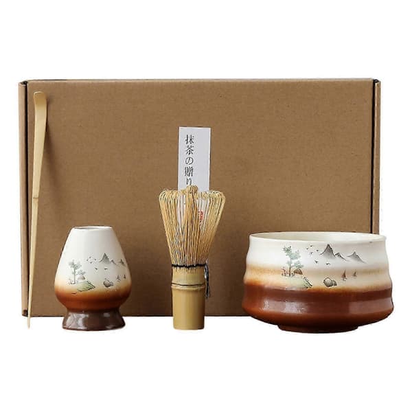 Traditionelt japansk Matcha sæt te tilbehør 580ml Matcha skål til japansk 2025-FX-