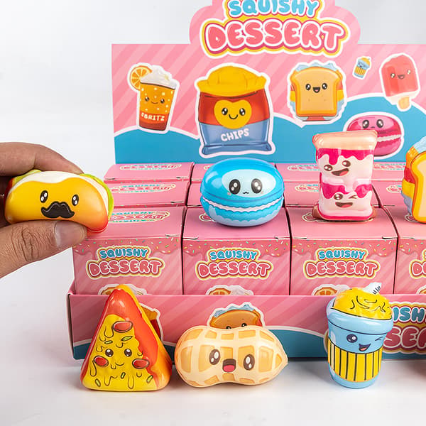 Squishy Mat Blind Box Sett 12-pakning Sakte Stigende Stressavlastningsleke Samlefigur for Barn Style 1