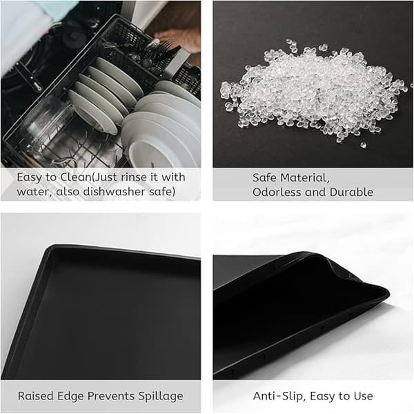 Silikonmatte under kaffemaskin (48x30cm), sklisikker overflate for kaffe-FX-