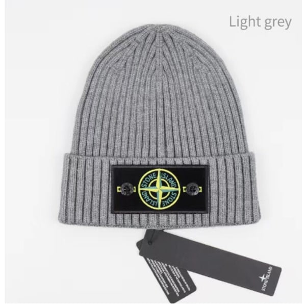 Stone Island Hatt Varm tjock mössa med mudd Stickad Stretch Beanie Mössa (pessimistisk)