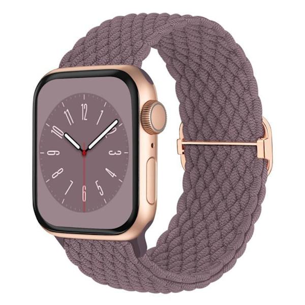 5-pack flätade Solo Loop-armband kompatibla med Apple Watch-FX-