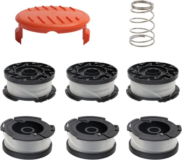 6-pak erstatningstrimmerlinje til Black & Decker STC1820 ST5530 GLC1823L20 græstrimmere-FX-