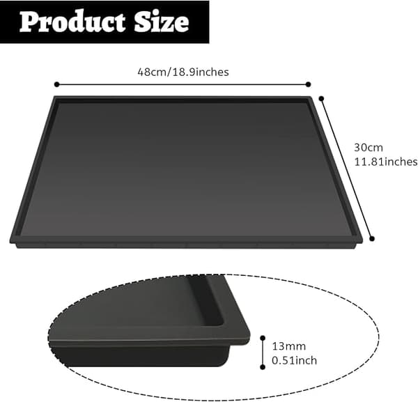Silikonmatte under kaffemaskin (48x30cm), sklisikker overflate for kaffe-FX-