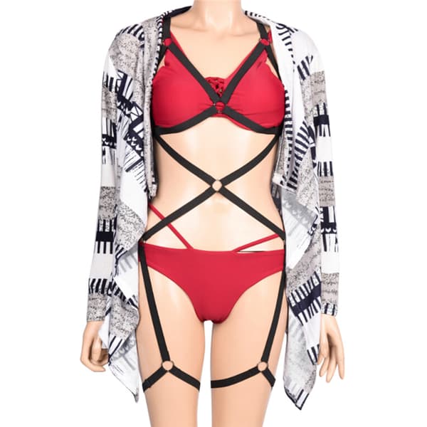 Sort Fuld Krop Ny Dame Kropssele BH Bur Top Undertøj-FX-
