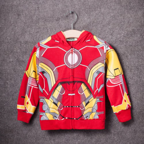 Pojkar Flickor Huvtröjor Superhjälte Sweatshirt Jacka Kapp-FX-
