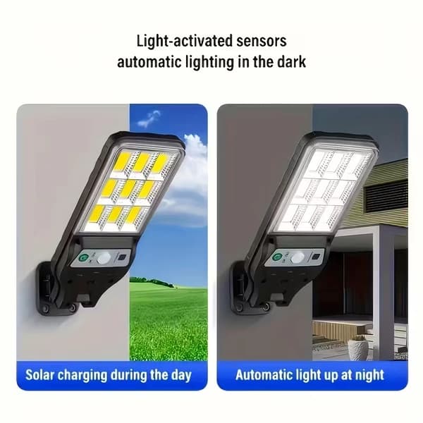 4-pakning Solar LED Vegglampe Bevegelsessensor Utendørs Sikkerhetslampe 4-Pack Beige