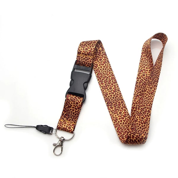 Practical Durable Leopard Lanyard-FX-