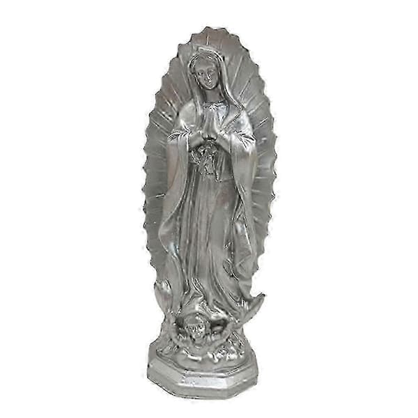 Jomfru Maria-statue religiøs figur for hjemmehage skrivebordsdekorasjon-FX-