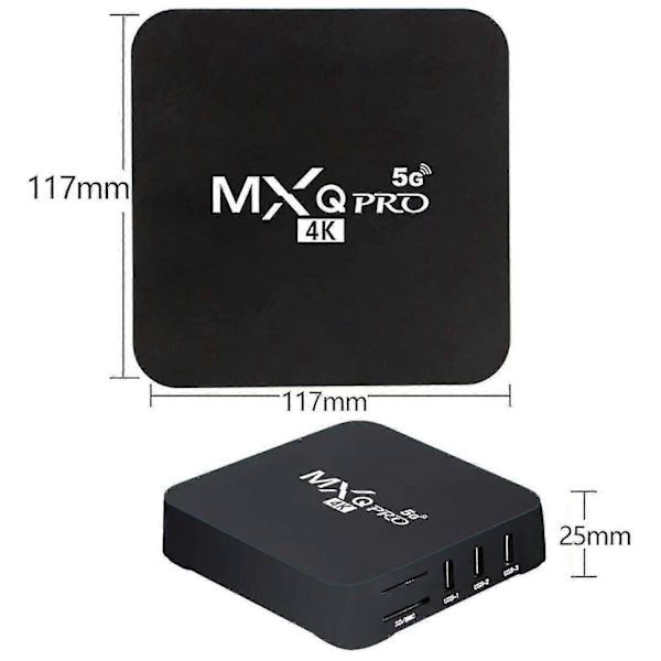 Android TV Box 4K HDR Streaming Media Player, Smart Set-Top Box-FX-
