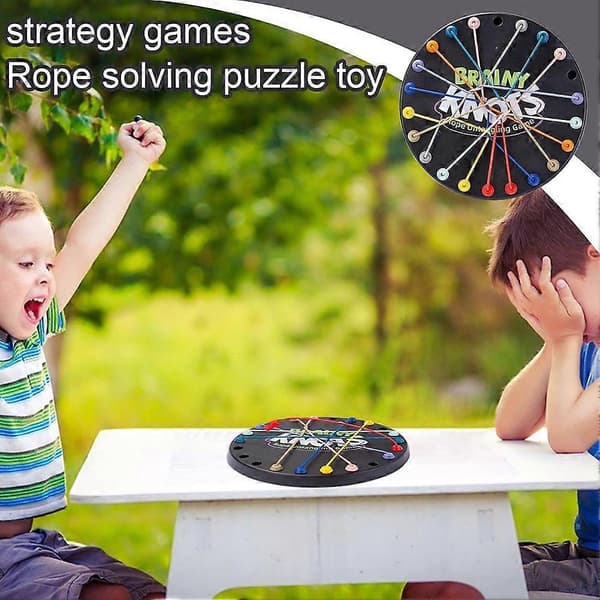 Brainy Knots Rope Untangle Game, Twisted Puzzle, Strategy Board Game for Kids & Adults, Fun Skill Development Toy-FX-