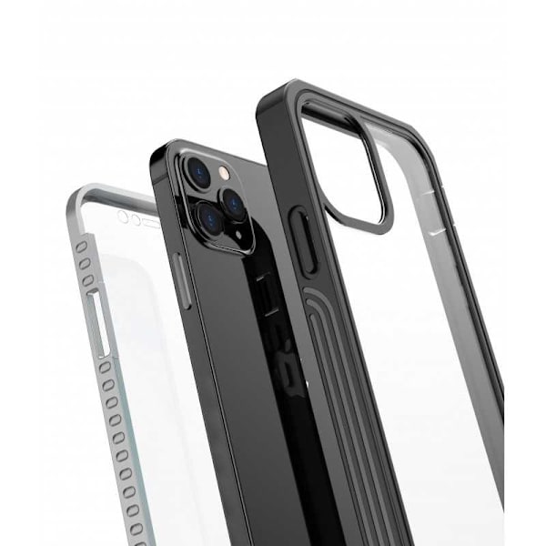 iPhone 12 Fulltäckande 3D-skal med transparent design-FX-