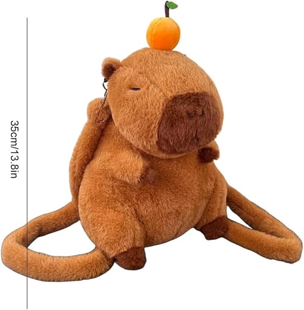 Capybara Plysrygsæk Sød Kawaii Pung med Lynlås til Piger-FX-