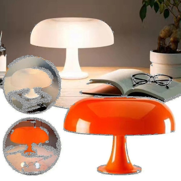 Italiensk Designer LED Svamp Bordlampa för Hotell Sovrum Sängbord Vardagsrum Dekoration Belysning (Orange) [DB]- Perfet
