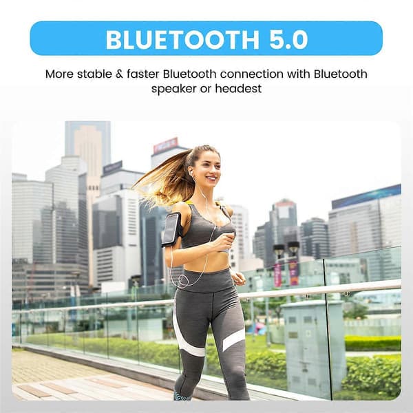Bluetooth 5.0 MP3-spiller med 32 GB kort, FM-radio og HiFi-lyd-FX-
