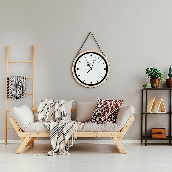 Tysk DCF Radiostyrt Stille Veggklokke Quartz Urverk Mekanisme DIY Kit Erstatningssett Tilbehør [db]