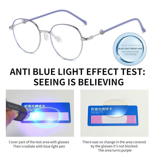 Barnbrillor Bekväma glasögon BLÅ Blue