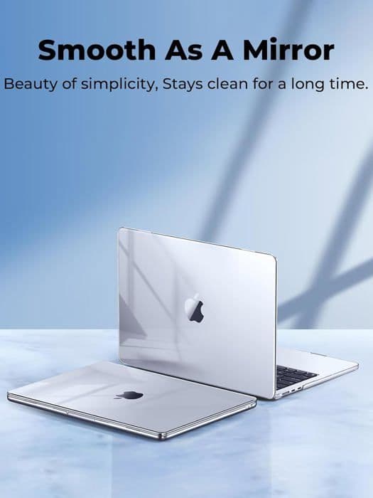 Hårdt etui til MacBook Air M2 M3 M4 13,6 tommer, klar Anti-Slip-FX-
