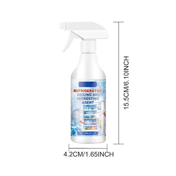 Avfrostingsspray for kjøleskap og fryser, Oppgradert Avfrostingsspray 120mlB 2pcs