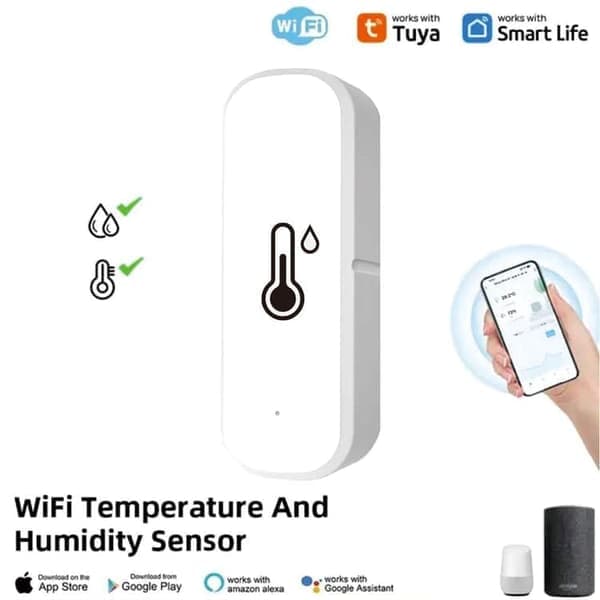 WiFi Termometer Hygrometer 4-pack med appvarningar och fjärrövervakning-FX-