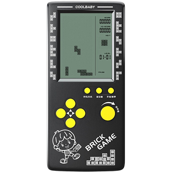 RS-100 Tetris Game Console Classic Block Game Puzzle Game Player Handheld Game Machine Brick Game-FX-