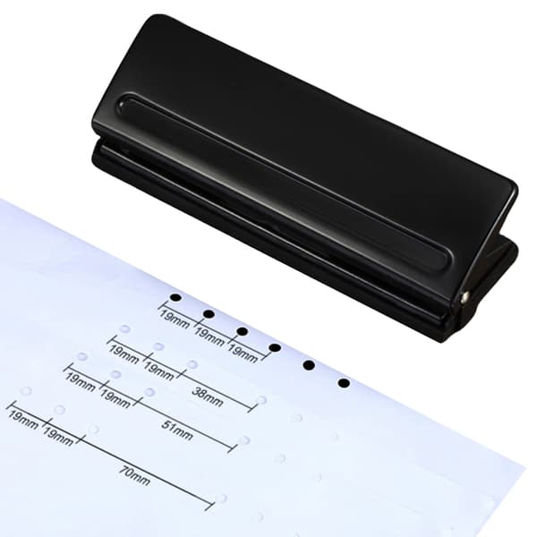 6-hulls stanse metallstanse A4 A5 A6 B7 kraftig stanse student 6-hulls stanse A5 justerbar liten hullstanse-FX-