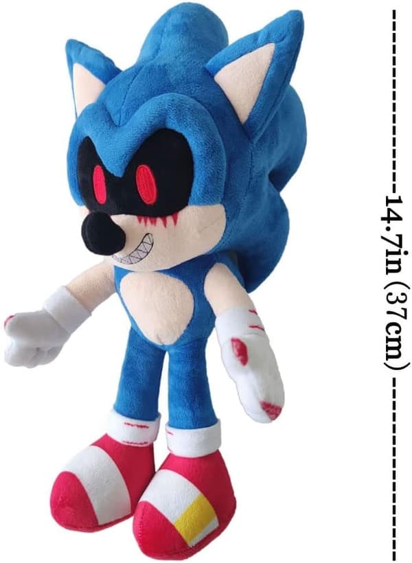 Pehmolelu - 37 cm Evil Sonic -pehmolelu yllätyslahjaksi -FX-