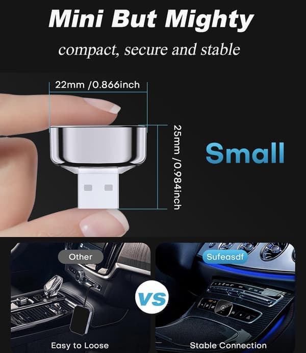 2025 Trådløs CarPlay-adapter og Android Auto-dongle for iOS og Android-FX-