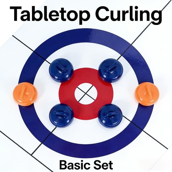 Mini pöytäcurlingpelisetti 8 kivellä