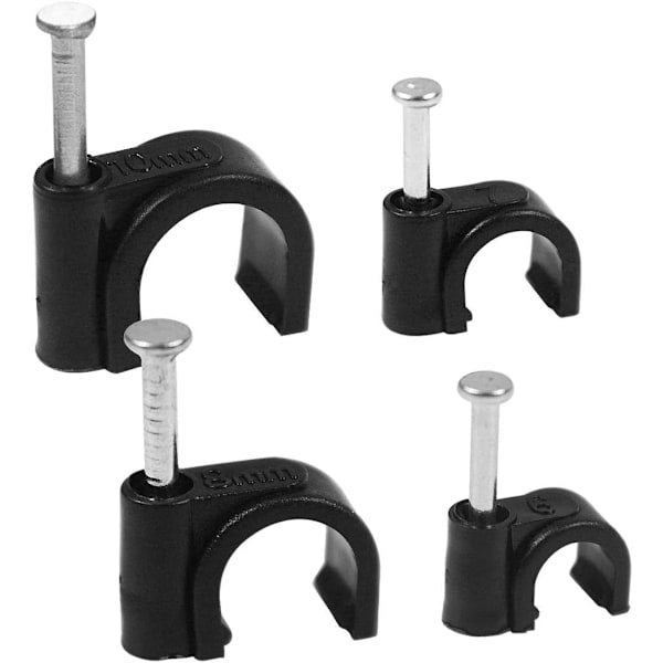 400 Cable Clips Cable Clamp 6mm 7mm 8mm 10mm Wall Cable H-FX-