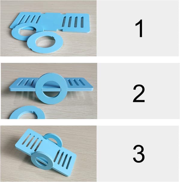 Ocean 3-pack hamsterleksaker, regnbågsbro och gunga, klättring och-FX-