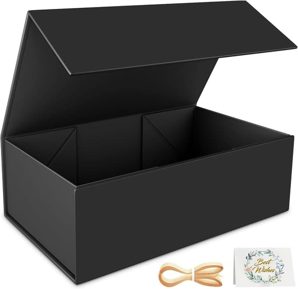 Presentförpackningar med lock Magnetisk stängning Rektangulär hopfällbar för marskalkförslagslåda, bröllop, jul, halloween-FX-
