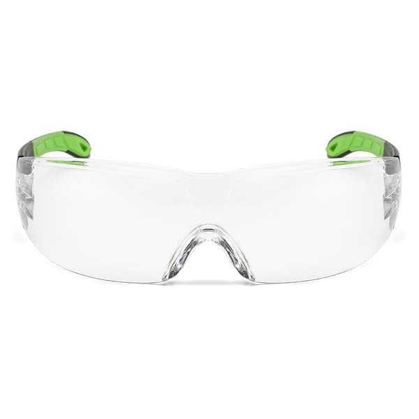 Sykkelbriller (transparent), transparente PC-linser, antidugg-linser, ripebestandige - flate linser, UV400-beskyttelse-FX-