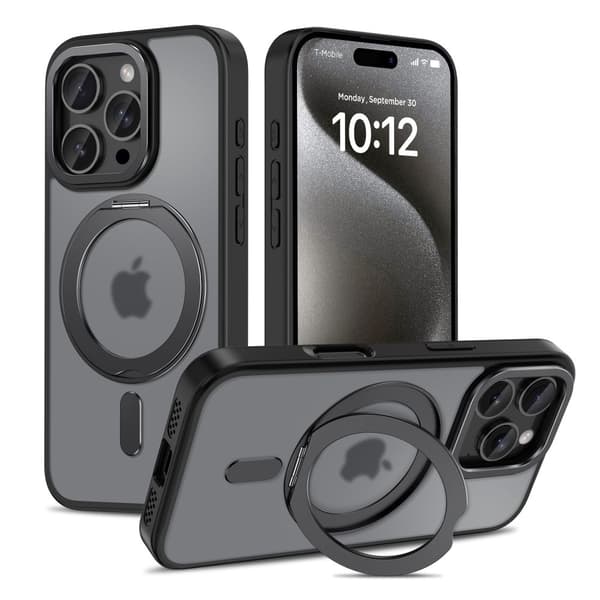 Tech-Protect iPhone 16 Pro Max Cover med MagSafe & MagRing i Mat Sort-FX-