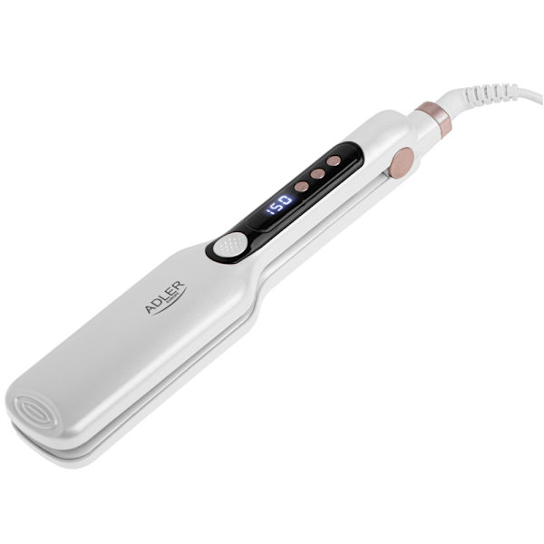 Wide flat iron with ceramic plates and temperature control-FX-