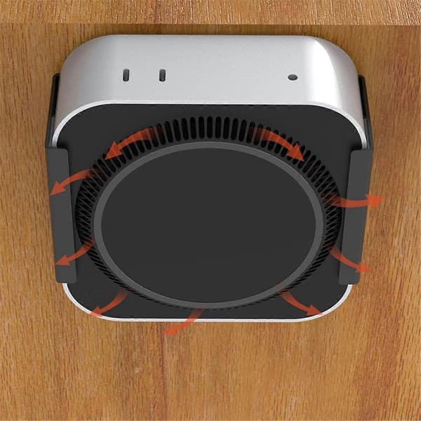 Under skrivebordstativ for Mac Mini M4 2024 stasjonær datamaskin metallbrakettholder bak skjermen for Mac Min-FX-
