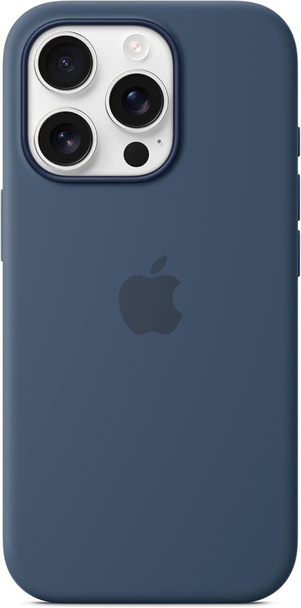 Apple iPhone 16 Pro silikondeksel med MagSafe - mørkeblå (kompatibel)-FX-