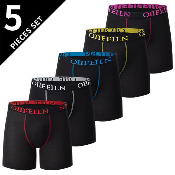 10-pack Men's Underwear, Relaxed Boxer Briefs, Breathable and Comfortable Elastic Underwear, Training Shorts 10pc-FX- 10pc M